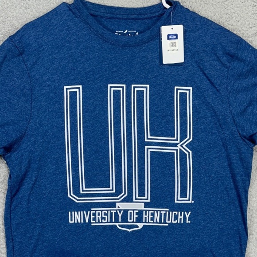 Kentucky Wildcats Mens Unwind T-Shirt Large Blue Relaxed Crewneck Tee League NEW